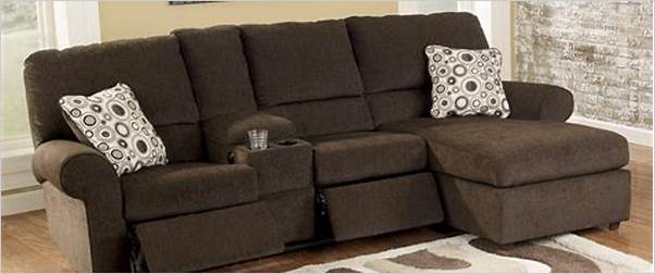 High-quality reclining sectional for small spaces