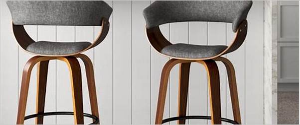 Upholstered bar stools for comfort