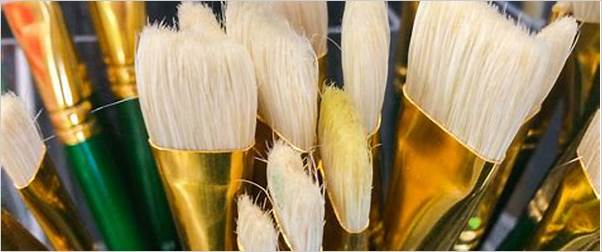 braided bristle brushes for oil painting