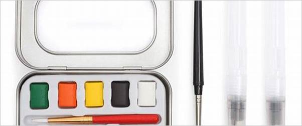 travel watercolor brush kit